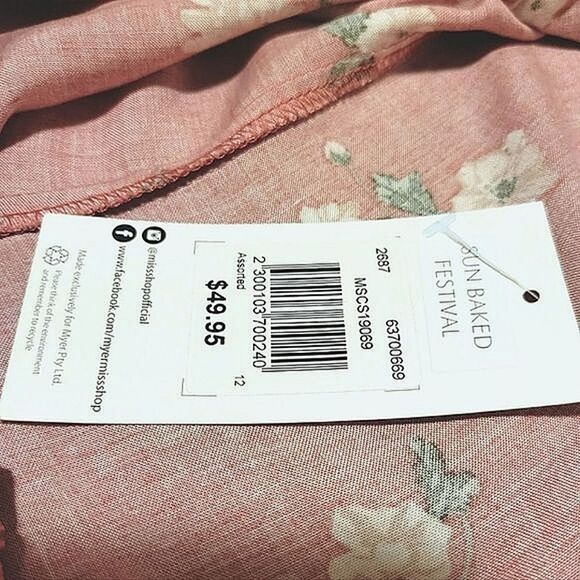 NWT Miss Shop rose pink floral mini summer dress AU 12 / US 8 - Picture 8 of 14